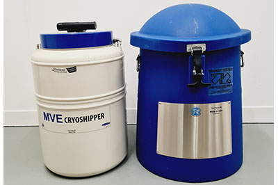 MVE CryoShipper 8.5升容器，帶ShipsLog 3溫度，帶數(shù)據(jù)記錄器